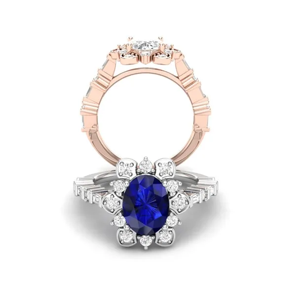 Custom Engagement Ring Rose Gold Band