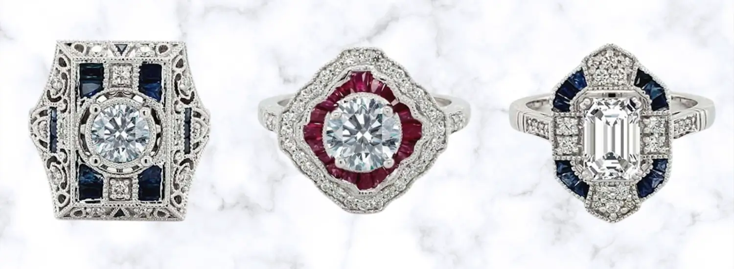 Complete Guide to Art Deco Engagement Rings