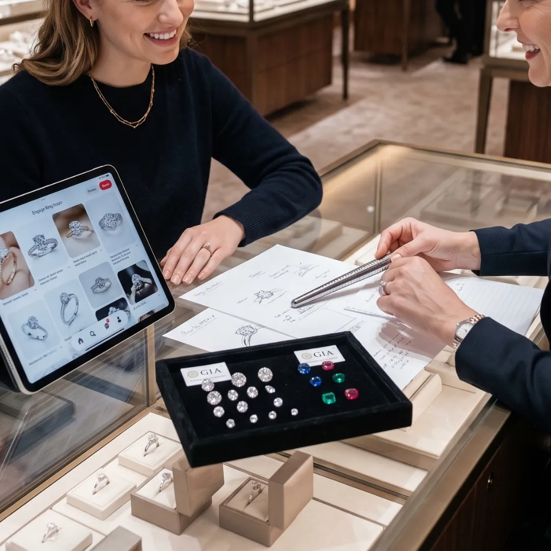 Customer Meets With Retailer