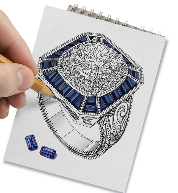 Custom Designed Jewelry at Star Gems Inc