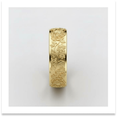 Gold ring product shot